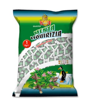 Menta e liquirizia caramelle ripiene Finazzi