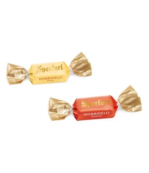 Torroncini Sperlari  Morbidelli Assortiti Ricoperti al Cioccolato Bianco e Fondente