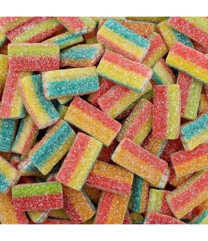 Mattoncini arcobaleno gommosi zuccherati Fini